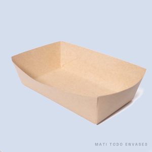 Bandeja rectangular kraft L