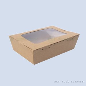 Caja kraft ventana 1200ml