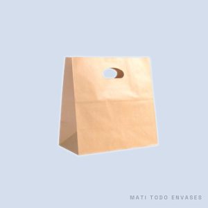 Bolsa papel c/asas troq. 27×14,5×28