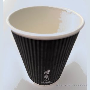 Vaso polipapel negro o kraft 12 oz · 25 u