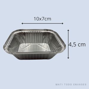 Aluminio C/10 con tapa transparente · 20 u