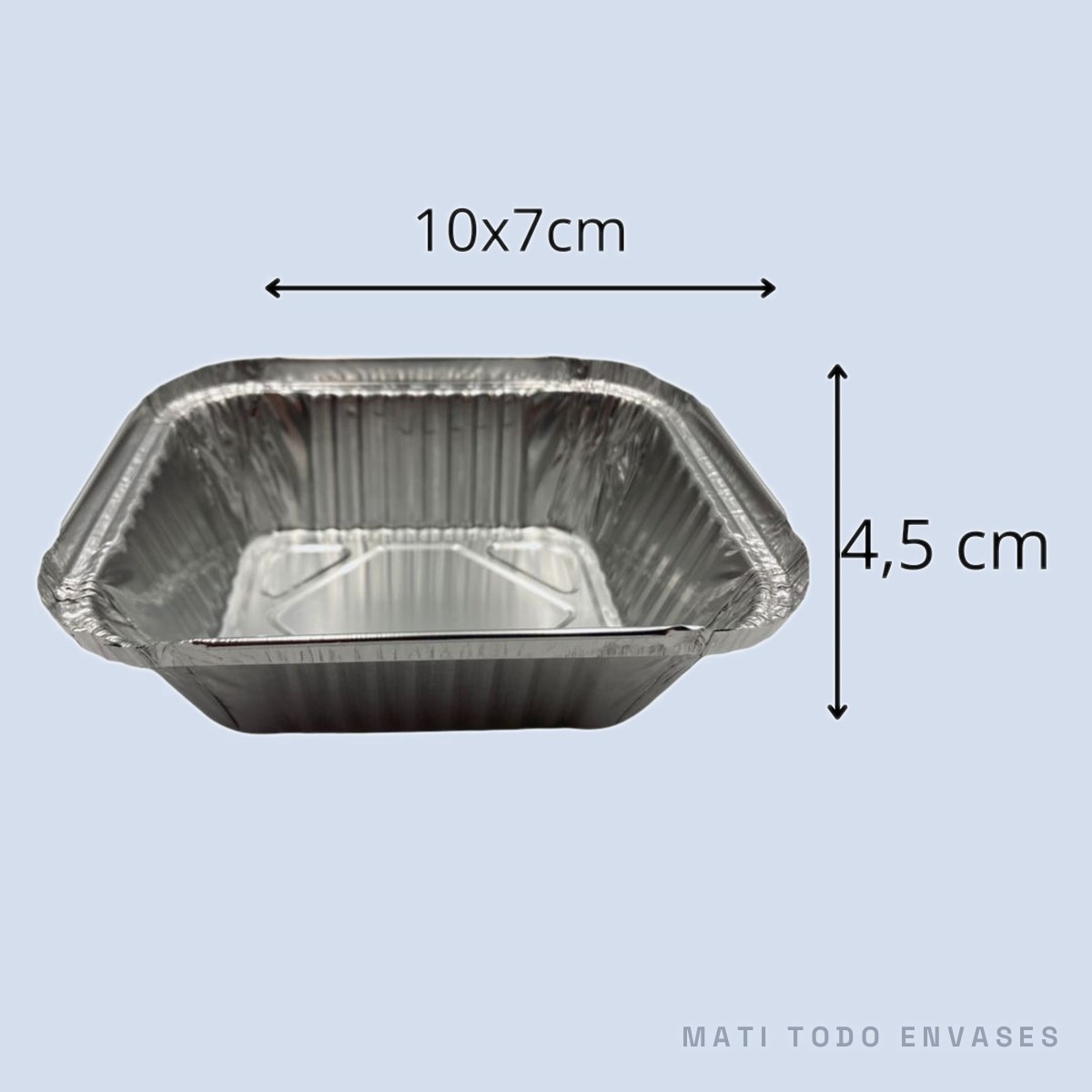 Aluminio C/10 con tapa transparente · 20 u