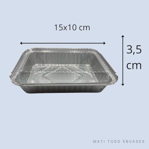 Aluminio C/18 con tapa transparente · 20 u